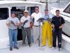 6-13 - Buck, Frank, Ron, Pete and Wayne with sea bass caught aboard the charterboat Karen Ann II.