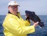 5-23 - Bill shows off 3 pound sea bass.