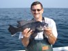 Jim with a 3 lb. sea bass.